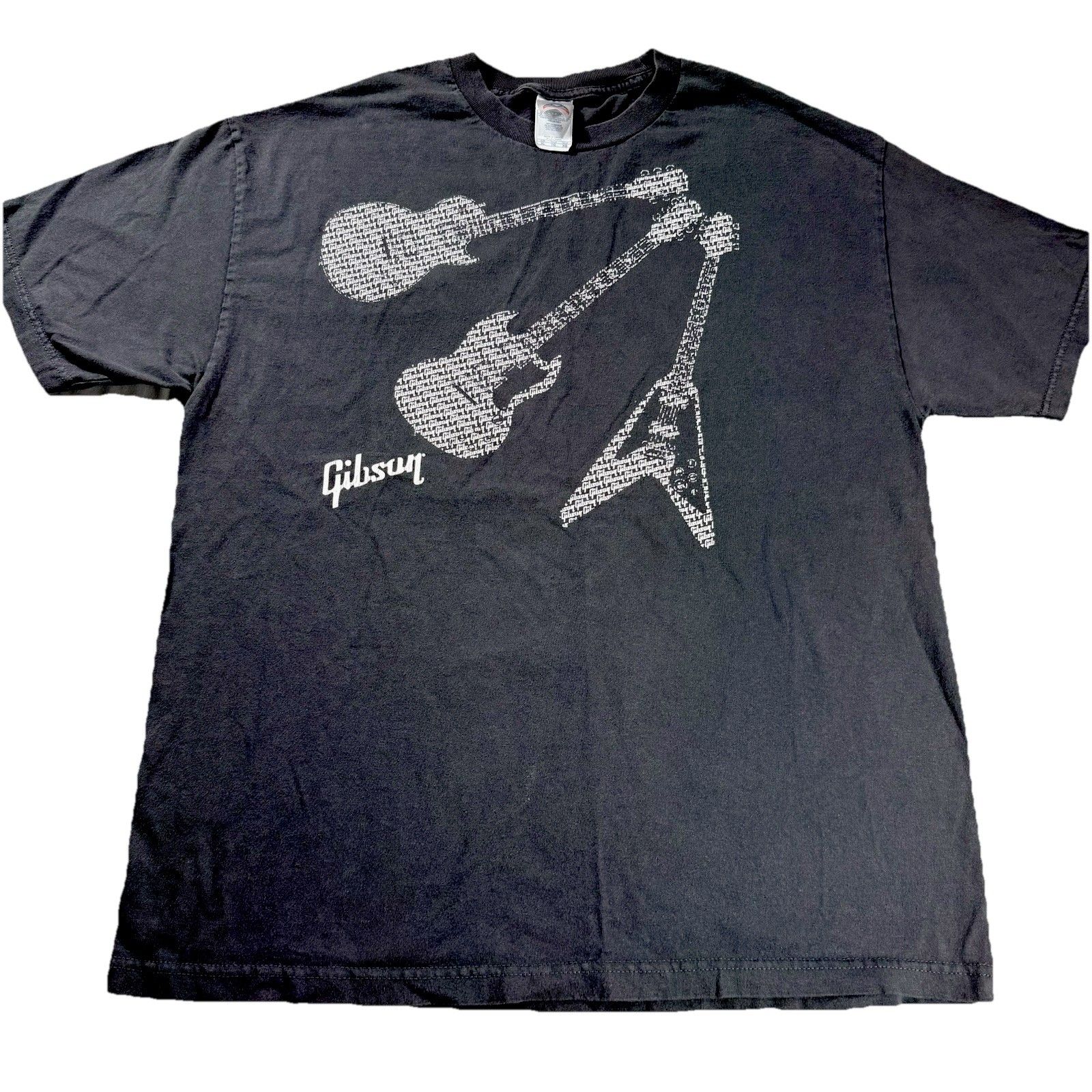 Gibson Guitar Mens TShirt  Bass Power  Graphic Tee  Band Skate  Grunge Xl